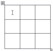 Word Tables: select table square