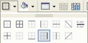 Borders and Shading for Word Table: border position button