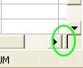 Excel Worksheet: Vertical Split Bar