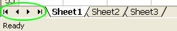 Excel Worksheets Tab Scrolling Buttons