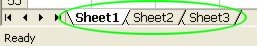 Excel worksheets tabs example